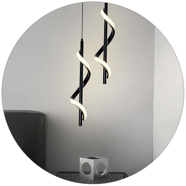 لوستر سقفی مدرن طرح فر جفتی کد00482 - خرید بهترین کیفیت و قیمت در فروشگاه فروشگاه روشنایی دلوری