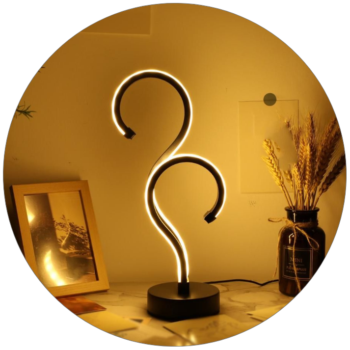 آباژور رومیزی مدرن کد00488 - خرید بهترین کیفیت و قیمت در فروشگاه فروشگاه روشنایی دلوری