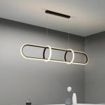 لوستر سقفی طرح بیضی مدرن کد00489 - خرید بهترین کیفیت و قیمت در فروشگاه فروشگاه روشنایی دلوری