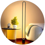 آباژور ایستاده طرح بیضی 130 سانتی کد00490 - خرید بهترین کیفیت و قیمت در فروشگاه فروشگاه روشنایی دلوری