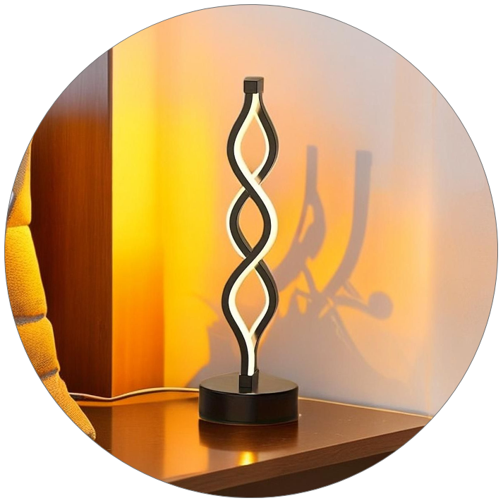 آباژور رو میزی مدرن فنری کد00494 - خرید بهترین کیفیت و قیمت در فروشگاه فروشگاه روشنایی دلوری