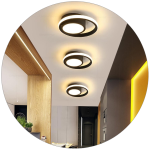 لوستر سقفی مدرن طرح دایره چسبیده به سقف کد00495 - خرید بهترین کیفیت و قیمت در فروشگاه فروشگاه روشنایی دلوری