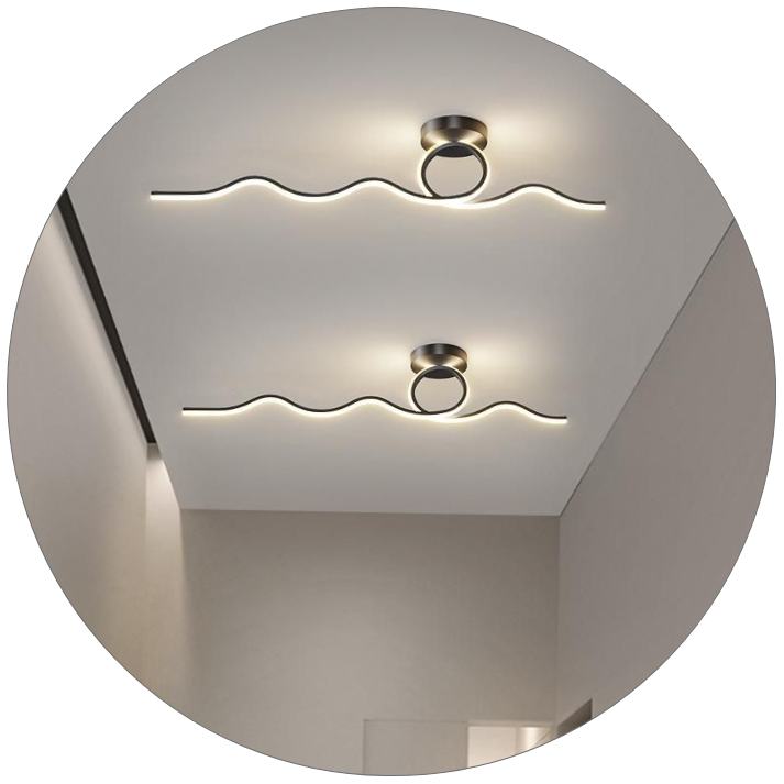 لوستر سقفی مدرن فنری چسبیده کد00496 - خرید بهترین کیفیت و قیمت در فروشگاه فروشگاه روشنایی دلوری