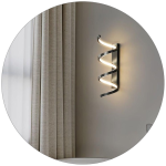 لوستر دیواری مدرن طرح فنری کد00503 - خرید بهترین کیفیت و قیمت در فروشگاه فروشگاه روشنایی دلوری