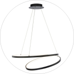 لوستر مدرن حلقه ای 2 طبقه سایز 70*50 سانتی متر کد0072 - خرید بهترین کیفیت و قیمت در فروشگاه فروشگاه روشنایی دلوری