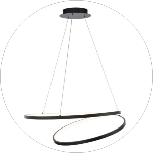 لوستر مدرن حلقه ای 2 طبقه سایز 70*50 سانتی متر کد0072 - خرید بهترین کیفیت و قیمت در فروشگاه فروشگاه روشنایی دلوری