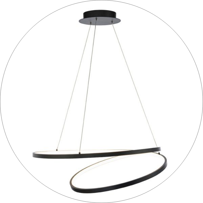 لوستر مدرن حلقه ای 2 طبقه سایز 70*50 سانتی متر کد0072 - خرید بهترین کیفیت و قیمت در فروشگاه فروشگاه روشنایی دلوری