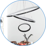 لوستر مدرن حلقه ایی 3 طبقه کد0073 - خرید بهترین کیفیت و قیمت در فروشگاه فروشگاه روشنایی دلوری