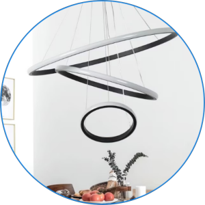 لوستر مدرن حلقه ایی 3 طبقه کد0073 - خرید بهترین کیفیت و قیمت در فروشگاه فروشگاه روشنایی دلوری