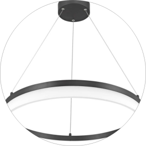 لوستر مدرن حلقه ای 1 طبقه پلکسی لبه بلند کد0079 - خرید بهترین کیفیت و قیمت در فروشگاه فروشگاه روشنایی دلوری