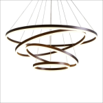 لوستر مدرن حلقه ای4 طبقه ایی30*50*70*90کد0080 - خرید بهترین کیفیت و قیمت در فروشگاه فروشگاه روشنایی دلوری