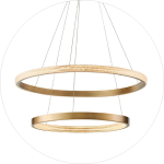 لوستر مدرن حلقه ای لاکچری دهنه کریستالی2 طبقه ایی کد0090 - خرید بهترین کیفیت و قیمت در فروشگاه فروشگاه روشنایی دلوری