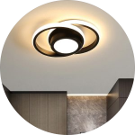 لوستر سقفی طرح دایره تو دلی کفه دار کد00973 - خرید بهترین کیفیت و قیمت در فروشگاه فروشگاه روشنایی دلوری