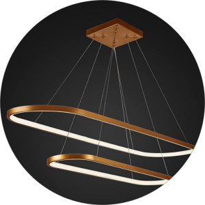 لوستر مدرن سقفی بیضی دو طبقه سی سانت چهل سانت0026 - خرید بهترین کیفیت و قیمت در فروشگاه فروشگاه روشنایی دلوری