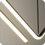 لوستر مدرن سقفی خطی طرح ام سایز 1.40 سانتی متری کد0039 - خرید بهترین کیفیت و قیمت در فروشگاه فروشگاه روشنایی دلوری