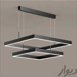لوستر سقفی اداری مربع دو طبقه کد00249 - خرید بهترین کیفیت و قیمت در فروشگاه فروشگاه روشنایی دلوری