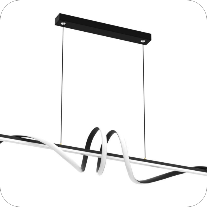 لوستر مدرن سقفی طرح خطی کد 0016 - خرید بهترین کیفیت و قیمت در فروشگاه فروشگاه روشنایی دلوری