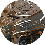 لوستر سقفی حلقه ای 14 طبقه کد00199 - خرید بهترین کیفیت و قیمت در فروشگاه فروشگاه روشنایی دلوری