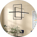 لوستر مدرن سقفی مستطیل کد0061 - خرید بهترین کیفیت و قیمت در فروشگاه فروشگاه روشنایی دلوری