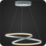 لوستر مدرن سقفی حلقه ای طرح تو دلی سایز 55 سانتی کد0021 - خرید بهترین کیفیت و قیمت در فروشگاه فروشگاه روشنایی دلوری