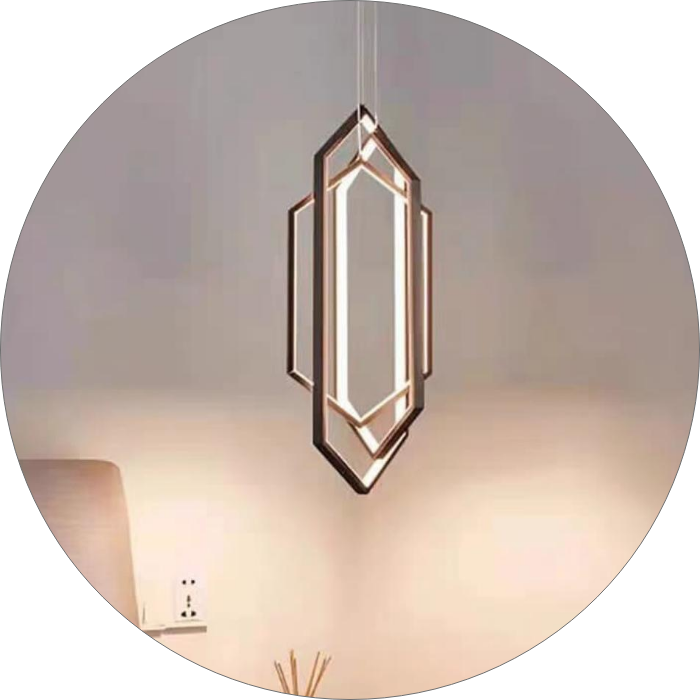 لوستر مدرن سقفی طرح شش ضلعی 0006 - خرید بهترین کیفیت و قیمت در فروشگاه فروشگاه روشنایی دلوری