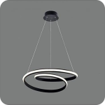 لوستر مدرن سقفی حلقه ای طرح تو دلی سایز 55 سانتی کد0021 - خرید بهترین کیفیت و قیمت در فروشگاه فروشگاه روشنایی دلوری