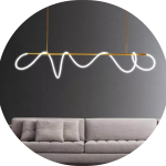 لوستر مدرن سقفی طرح فلکسی 360 خطی سایز 1.50 سانتی کد0048 - خرید بهترین کیفیت و قیمت در فروشگاه فروشگاه روشنایی دلوری