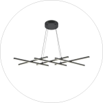 لوستر سقفی طرح پنجره ایی ۶ شاخه 00602 - خرید بهترین کیفیت و قیمت در فروشگاه فروشگاه روشنایی دلوری