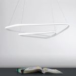 لوستر سقفی مدرن مثلث دفرمه دو طبقه کد00520 - خرید بهترین کیفیت و قیمت در فروشگاه فروشگاه روشنایی دلوری