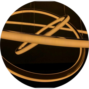 لوستر مدرن سقفی حلقه ای سه طبقه دو طرف نور سبک کهکشانی کد0054 - خرید بهترین کیفیت و قیمت در فروشگاه فروشگاه روشنایی دلوری