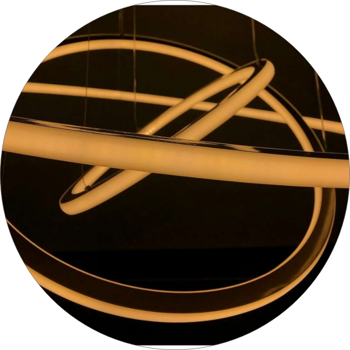 لوستر مدرن سقفی حلقه ای سه طبقه دو طرف نور سبک کهکشانی کد0054 - خرید بهترین کیفیت و قیمت در فروشگاه فروشگاه روشنایی دلوری