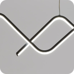 لوستر مدرن سقفی خطی طرح ام سایز 1.40 سانتی متری کد0039 - خرید بهترین کیفیت و قیمت در فروشگاه فروشگاه روشنایی دلوری