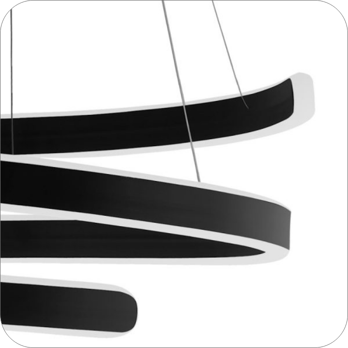 لوستر مدرن حلقه ای لبه پهن طرح فر قطر 60 سانتی اس ام دی کد0077 - خرید بهترین کیفیت و قیمت در فروشگاه فروشگاه روشنایی دلوری