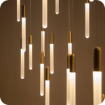 لوستر مدرن سقفی بلند طرح مدادی شیشه ای سایز سی سانتی 15 عددی کد0020 - خرید بهترین کیفیت و قیمت در فروشگاه فروشگاه روشنایی دلوری