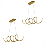 لوستر مدرن سقفی خطی طرح فنری یک متری کد0001 - خرید بهترین کیفیت و قیمت در فروشگاه فروشگاه روشنایی دلوری