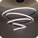 لوستر مدرن سقفی حلقه ای 5 طبقه کد 000136 - خرید بهترین کیفیت و قیمت در فروشگاه فروشگاه روشنایی دلوری