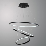 لوستر مدرن سقفی حلقه ای طرح کهکشانی سه طبقه کد0068 - خرید بهترین کیفیت و قیمت در فروشگاه فروشگاه روشنایی دلوری