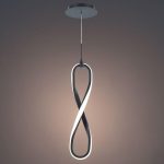 لوستر سقفی مدرن طرح بی نهایت کد 00506 - خرید بهترین کیفیت و قیمت در فروشگاه فروشگاه روشنایی دلوری