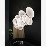 لوستر اویز مدرن پلکسی گرد کد00359 - خرید بهترین کیفیت و قیمت در فروشگاه فروشگاه روشنایی دلوری