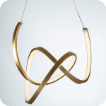 لوستر مدرن سقفی حلقه ای طرح گره ایی سایز 50 سانتی کد0034 - خرید بهترین کیفیت و قیمت در فروشگاه فروشگاه روشنایی دلوری