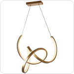 لوستر مدرن سقفی حلقه ای طرح گره ایی سایز 50 سانتی کد0034 - خرید بهترین کیفیت و قیمت در فروشگاه فروشگاه روشنایی دلوری