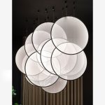 لوستر اویز مدرن پلکسی گرد کد00359 - خرید بهترین کیفیت و قیمت در فروشگاه فروشگاه روشنایی دلوری