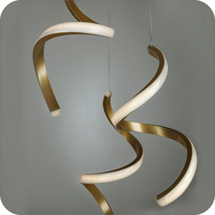 لوستر مدرن سقفی طرح فنری سه تیکه کد 0018 - خرید بهترین کیفیت و قیمت در فروشگاه فروشگاه روشنایی دلوری