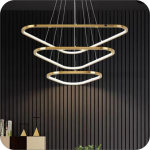 لوستر مدرن سقفی طرح مثلث کد0051 - خرید بهترین کیفیت و قیمت در فروشگاه فروشگاه روشنایی دلوری