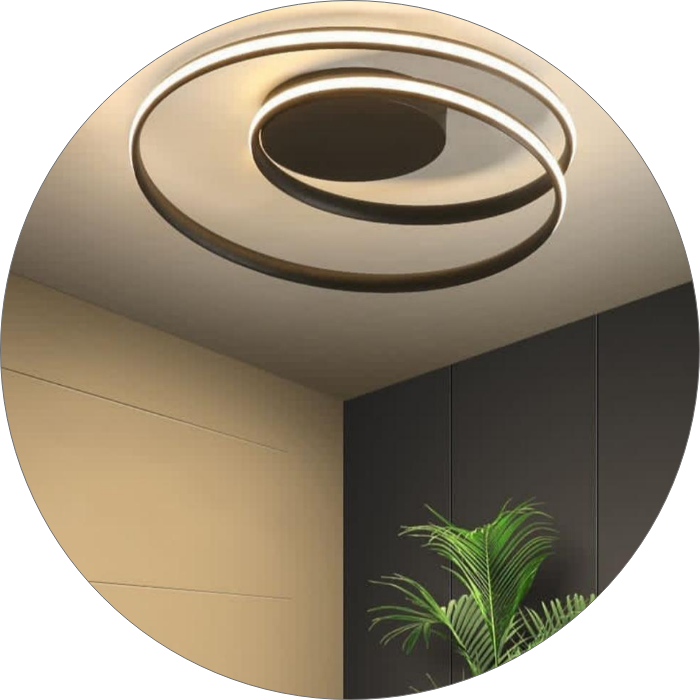 لوستر مدرن سقفی طرح هاله کد 0005 - خرید بهترین کیفیت و قیمت در فروشگاه فروشگاه روشنایی دلوری