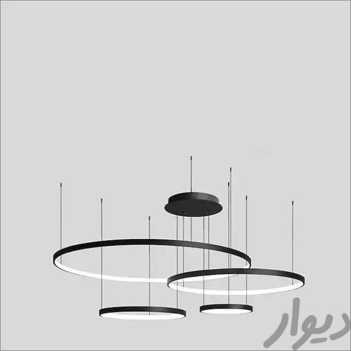 لوستر مدرن سقفی طرح حباب 4حلقه کد00258 - خرید بهترین کیفیت و قیمت در فروشگاه فروشگاه روشنایی دلوری