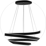 لوستر مدرن حلقه ای لبه پهن طرح فر قطر 60 سانتی اس ام دی کد0077 - خرید بهترین کیفیت و قیمت در فروشگاه فروشگاه روشنایی دلوری