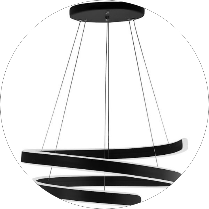 لوستر مدرن حلقه ای لبه پهن طرح فر قطر 60 سانتی اس ام دی کد0077 - خرید بهترین کیفیت و قیمت در فروشگاه فروشگاه روشنایی دلوری