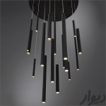 لوستر سقفی اویز مدادی 8شاخه کد00245 - خرید بهترین کیفیت و قیمت در فروشگاه فروشگاه روشنایی دلوری