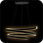 لوستر مدرن حلقه ای لبه پهن طرح فر قطر 60 سانتی اس ام دی کد0077 - خرید بهترین کیفیت و قیمت در فروشگاه فروشگاه روشنایی دلوری